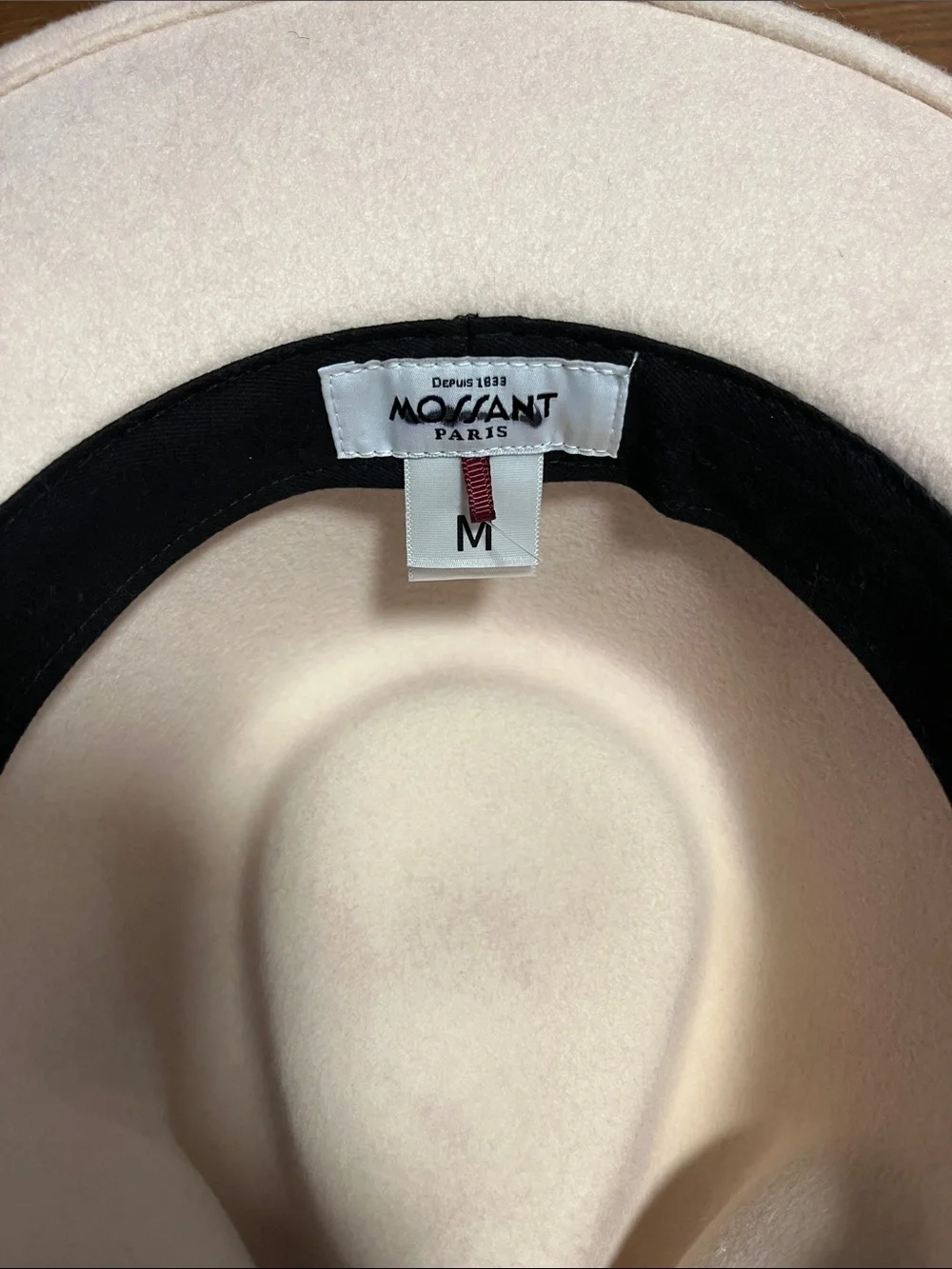 MOSSANT (NWOT) Paris Women's Light Pink Western Hat, Medium
